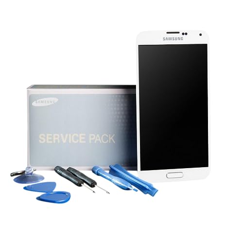 Samsung Galaxy S5 SM-G900F Display Kompletteinheit weiß mit Homebutton von Smatano
