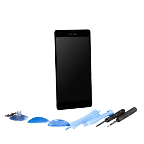 Smartphone Display passend für Sony Xperia Z3 Display D6603 / D6633 / D6643 Touchscreen schwarz mit von Smatano