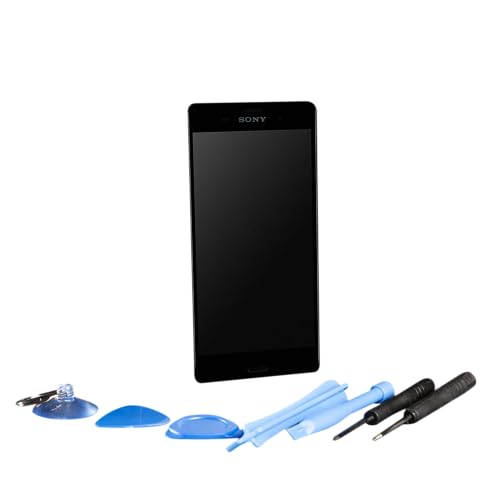 Smartphone Display passend für Sony Xperia Z3 compact D5803 / D5833 Touchscreen schwarz mit Werkzeug von Smatano