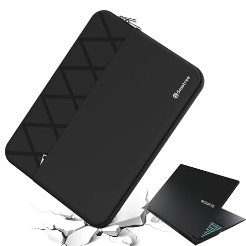 Smatree 16 Zoll Anti-Shock Laptop Sleeve Tasche Wasserdichtes Protective Slim Cover Maßgeschneidert für GIGABYTE G6 KF/MF 2024, für GIGABYTE G6X 9KG/9MG 2024,16 Zoll Laptop Tasche, Schwarz (E601) von Smatree