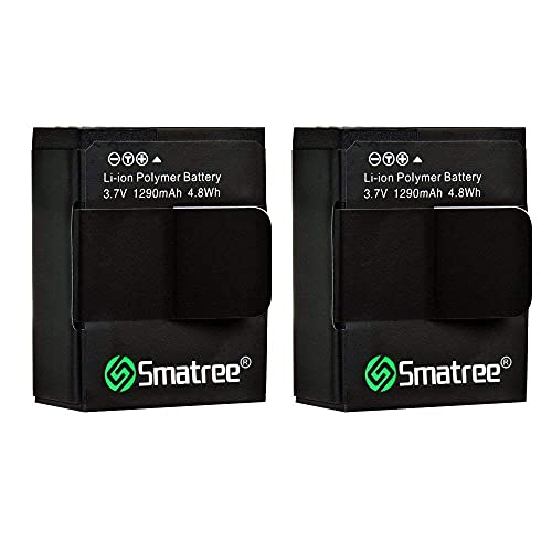 Smatree 2 x 1290mAh Li-Polymer Akku für GoPro Hero 3 und GoPro AHDBT-201/AHDBT-301/AHDBT-302 von Smatree