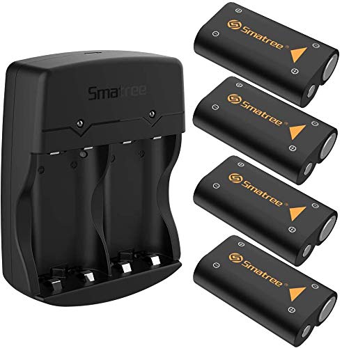 Smatree 4 Wiederaufladbar Batterie Pack mit Ladegerät zum Xbox Serie,2600mAh Kapazität, 10 cm Länge x 7 cm Breite von Smatree