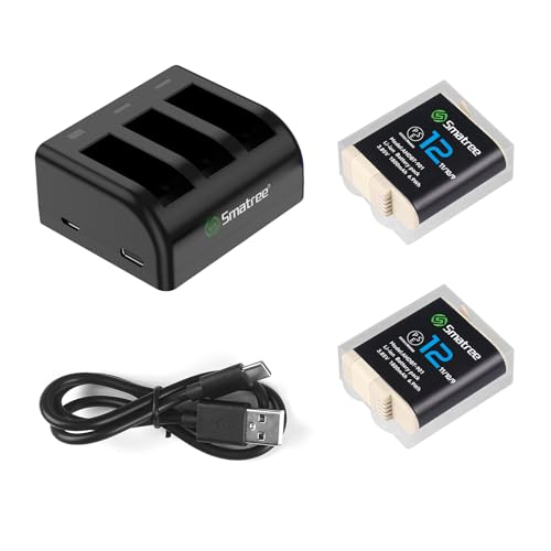 Smatree Akku 2-Pack1800mAh Kompatibel für GoPro Hero 12, GoPro Hero 11, GoPro Hero 10 und GoPro Hero 9,3-Kanal Akku Schnellladegerät Kompatibel mit GoPro Hero 12/11/10/9 Akku Smatree Akku 2-Pack1800mAh Kompatibel für GoPro Hero 12, GoPro Hero 11, GoPro Hero 10 und GoPro Hero 9,3-Kanal Akku Schnellladegerät Kompatibel mit GoPro Hero 12/11/10/9 Akku von Smatree
