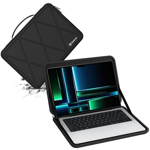 Smatree Hard Eva Schutzhülle Tasche Kompatibel für 14,2 Zoll MacBook Pro M2 Pro 2023/M1 Pro 2021,13,3 Zoll MacBook Pro 2015/2014/2013/2012 Notebook Tasche (M50) von Smatree