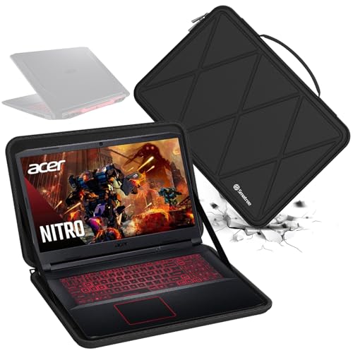 Smatree Hard Eva Schutzhülle Tasche Kompatibel für 17,3 Zoll Acer Nitro 5 Gaming Laptop -AN517-42-R5KZ/ AN517-42-R35M, für 17,3 Zoll Nitro 17 AN17-71-75VK/ AN17-51-70CB Gaming Laptop Tasche (M130) von Smatree