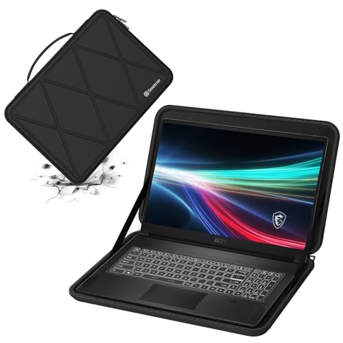 Smatree Hard Eva Schutzhülle Tasche Kompatibel für 17,3 Zoll MSI Creator 17 Serie Laptop, für MSI GS76 Stealth Serie Laptop, MSI WS76 17,3 Zoll Serie Laptop Notebook Tasche (M116) von Smatree