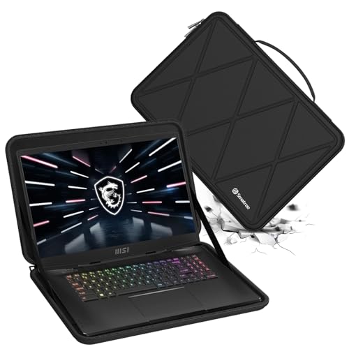 Smatree Hard Eva Schutzhülle Tasche Kompatibel für 17,3 Zoll MSI Stealth GS77, für MSI Stealth 17 Studio, für MSI Vector GP78 HX 13VI-294TAA/Vector GP77/Vector GP76 Notebook Tasche (M129) von Smatree