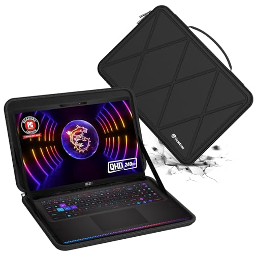 Smatree Hard Eva Schutzhülle Tasche Kompatibel für 17 Zoll MSI Raider GE78 HX Gaming Laptop, für 17 Zoll MSI Vector 17 HX A14V/ A13V Notebook Tasche (M128) von Smatree
