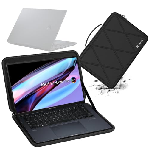 Smatree Hard Eva Schutzhülle Tasche kompatibel für 14,5 Zoll ASUS Zenbook Pro 14 Duo OLED,für ASUS Zenbook Pro 14 OLED,für ASUS Vivobook S 14 OLED K5404 Laptop und Anti-Shock Tasche (X8252) von Smatree