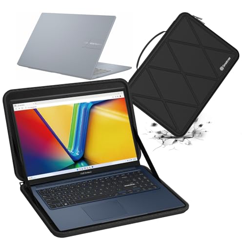Smatree Hard Eva Schutzhülle Tasche kompatibel für 15,6 Zoll ASUS Vivobook Pro 15 OLED K6502 Laptop und Anti-Shock Tasche (M81) von Smatree