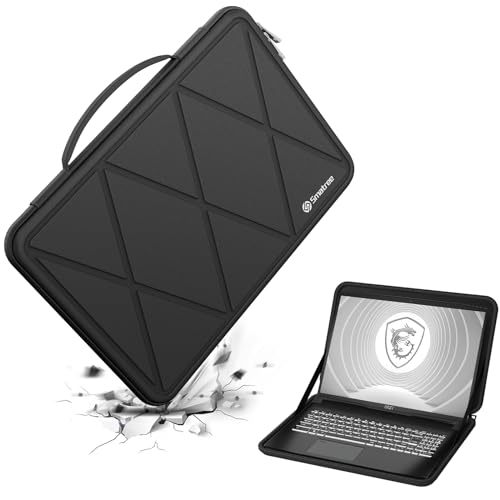 Smatree Hard Eva Schutzhülle Tasche kompatibel für 15,6 Zoll MSI Creator M16/CreatorPro M16 Laptop, für MSI Prestige 16 Serie 15,6 Zoll, für 15,6 Zoll MSI Summit E16 Serie Laptop (M98) von Smatree