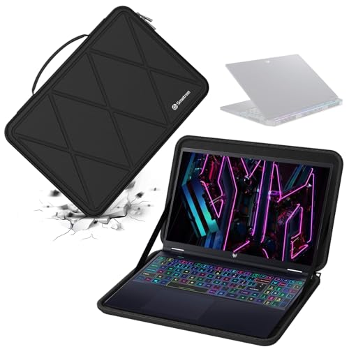 Smatree Hard Eva Schutzhülle Tasche kompatibel für 16 Zoll Acer Nitro 16 Gaming Laptop, für 16 Zoll Acer Predator Helios 16 Gaming Laptop Wasserdicht und Anti-Shock Tasche (M112) von Smatree