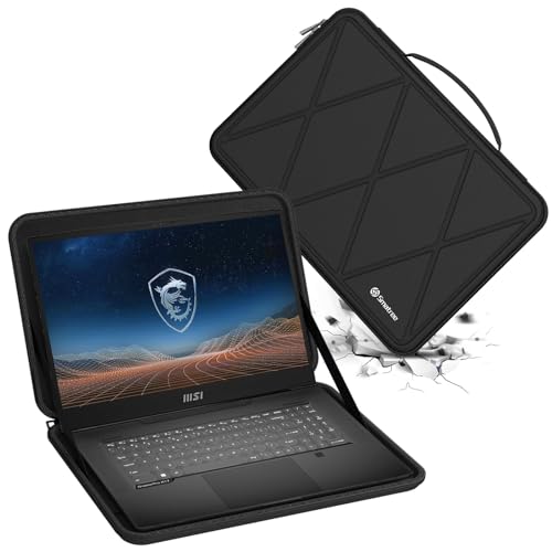 Smatree Hard Eva Schutzhülle für 17,3 Zoll MSI CreatorPro X17 /CreatorPro X17HX Laptop, für 17,3 Zoll MSI Titan GT77HX/Titan GT77 Slim und Anti-Shock Notebook Tasche (M135) von Smatree