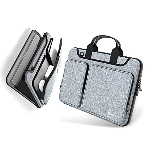 Smatree Hartschale Laptop Tragetasche Kompatibel mit NEU 2021 MacBook Pro 14 Zoll, MacBook Pro 13,3-14 Zoll Laptoptasche, hat mehrere Taschen für iPad, mit Zubehörtaschen von Smatree