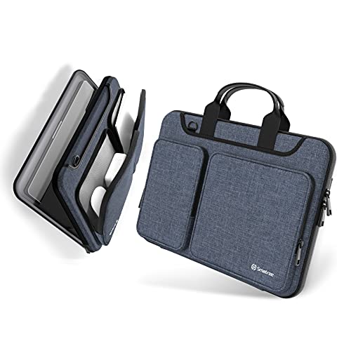 Smatree Hartschale Laptop Tragetasche Kompatibel mit NEU 2021 MacBook Pro 14 Zoll, MacBook Pro 13,3-14 Zoll Laptoptasche, mit Zubehör Organizer Tasche für iPad, Grau Blau von Smatree