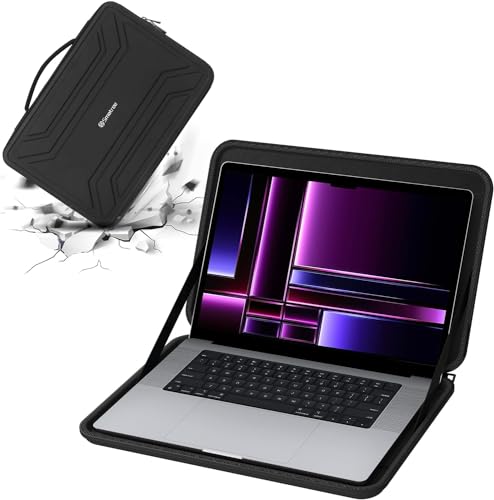 Smatree Hartschalen Laptop Hülle Kompatibel mit 16,2 Zoll MacBook Pro M3, MacBook Pro 2023 2021, 15,4 Zoll MacBook Pro, 16 Zoll Alienware m16 R2 Gaming Laptop Schlank & Anti-Schock Tasche von Smatree