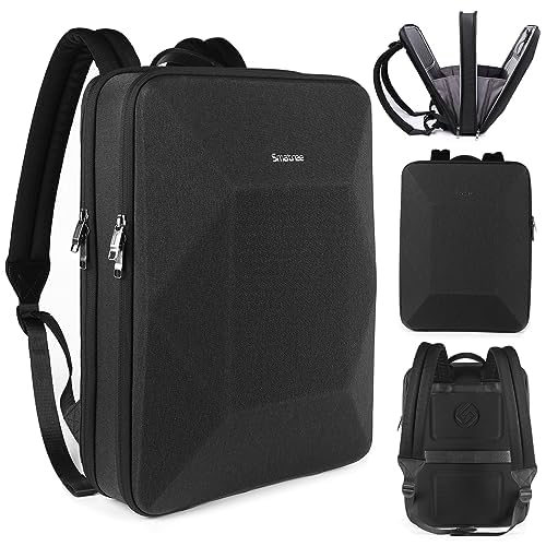 Smatree Laptop Hartschalen Rucksack, Kompatibilität mit 17,3 Zoll MSI Stealth 17 Studio, MSI Stealth GS77, MSI Raider GE76, 17,3 Zoll MSI Stealth Gaming-Notebook, Gaming Laptop Tasche, Schwarz von Smatree