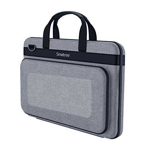 Smatree Laptop Hartschalen Tasche Kompatibel mit 14,2 Zoll MacBook Pro 2023/2021/13,6 Zoll MacBook Air Tragetasche, Grau von Smatree
