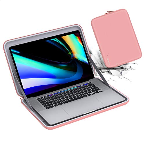 Smatree MacBook Pro 16 Zoll Hartschalen Tragetasche, Laptop Tasche für 16 Zoll MacBook Pro/Dell XPS 15 9500/ LG Gram 16Z90P/ ASUS ZenBook 15/15,6 Zoll Razer Blade 15/ HP 15s, Rosa von Smatree