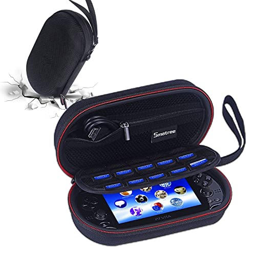 Smatree PS Vita Tragetasche kompatibel mit PS Vita, PS Vita Slim, PSP 3000 (ohne Deckel), Konsole und Zubehör Nicht im Lieferumfang enthalten, Schwarz , P100 von Smatree