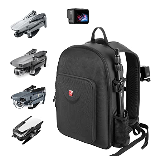 Smatree Rucksack Kompatibel mit DJI Mavic 2 Pro/Mavic Pro, Mavic Air 2/Air 2S/Mavic Air, Mavic 2/Mavic 1 (passend für DJI Remote/Smart Controller) Kompatibel mit Gopro Hero 9/ Hero 8/7/6/5 und Zubehör von Smatree