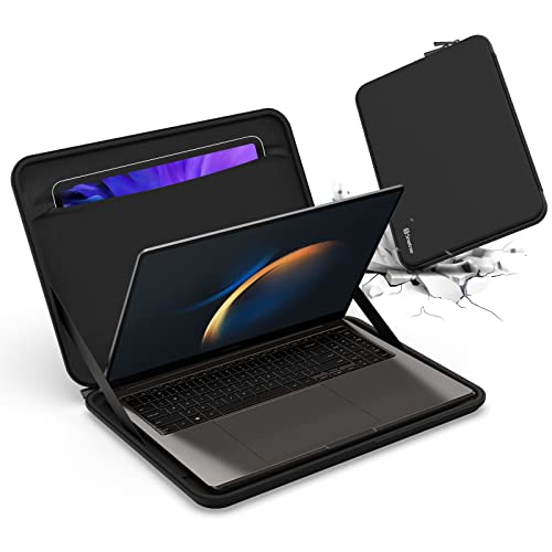 Smatree Samsung Galaxy book3 13 Zoll Hartschalen, Tragetasche für Samsung Galaxy book3 360 13,3 Zoll, mit Hülle für 10-11 Zoll Galaxy Tab S8/S7/S6, Schwarz von Smatree