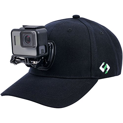 Smatree SmaHat H1 Wolle Baseballkappe mit Schnellverschlusshalterung für GoPro 5 Session Hero 12/11/10/9/8/7/6/5/4/3+/3/2/1 (57-59 cm) von Smatree