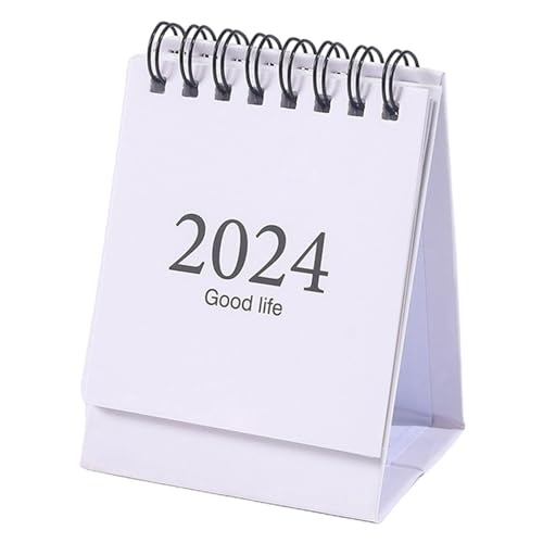 Smbcgdm Tischkalender für Zeitmanagement, Tintenfedern, blutungsbeständig, 2023–2024, Mini-Planbuch, Spiralspulen, Seitenumdrehung, Datumsaufzeichnung, 17 Monate, Weiß Smbcgdm Tischkalender für Zeitmanagement, Tintenfedern, blutungsbeständig, 2023–2024, Mini-Planbuch, Spiralspulen, Seitenumdrehung, Datumsaufzeichnung, 17 Monate, Weiß von Smbcgdm