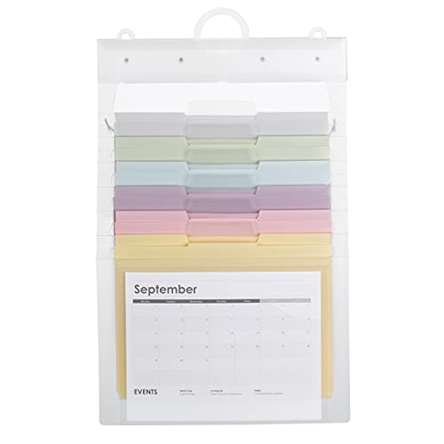 SMEAD Cascading 92064 Wand-Organizer Gen 2, 6 Taschen, Briefgröße, Pastellfarben von Smead