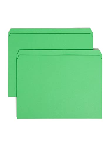 Smead File Folder, Straight-Cut Tab, Letter Size, Green, 100 per Box (10939) von Smead