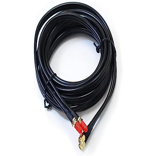 SMEDZ 3m Twin 4G/5G LTE Antennenverlängerungskabel SMA Stecker auf SMA Buchse RF195 Low Signal Loss - Schwarz SMEDZ 3m Twin 4G/5G LTE Antennenverlängerungskabel SMA Stecker auf SMA Buchse RF195 Low Signal Loss - Schwarz von Smedz