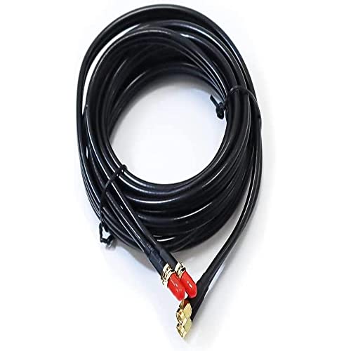 Smedz 5m Twin SMA 4G/5G LTE Antennenverlängerungskabel SMA Stecker auf SMA Buchse RF195 Low Signal Loss - Schwarz, 5 Meter Smedz 5m Twin SMA 4G/5G LTE Antennenverlängerungskabel SMA Stecker auf SMA Buchse RF195 Low Signal Loss - Schwarz, 5 Meter von Smedz