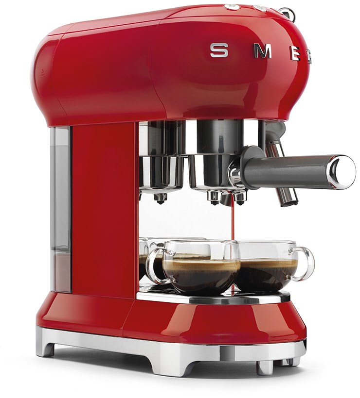 ECF 01 RDEU Siebträgermaschine rot ECF 01 RDEU Siebträgermaschine rot von Smeg