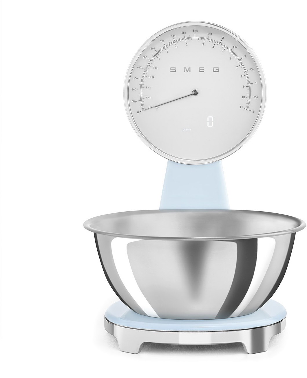 KSF01PBWW Küchenwaage mit Schüssel pastellblau von Smeg