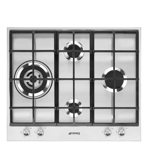 SMEG; Gaskochplatte (PX164L), Edelstahl von Smeg