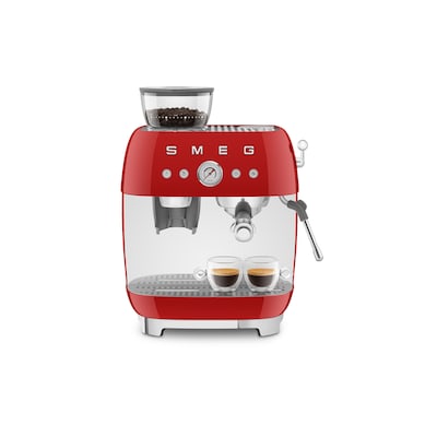 SMEG EGF03RDEU 50s Style Siebträgermaschine mit Kaffeemühle Rot SMEG EGF03RDEU 50s Style Siebträgermaschine mit Kaffeemühle Rot von Smeg