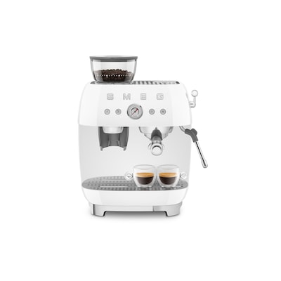 SMEG EGF03WHEU 50s Style Siebträgermaschine mit Kaffeemühle Weiß SMEG EGF03WHEU 50s Style Siebträgermaschine mit Kaffeemühle Weiß von Smeg