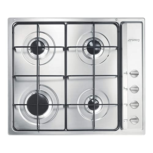 SMEG Gaskochfeld SELEZIONE - S64S, Edelstahlfarben/schwarz von Smeg