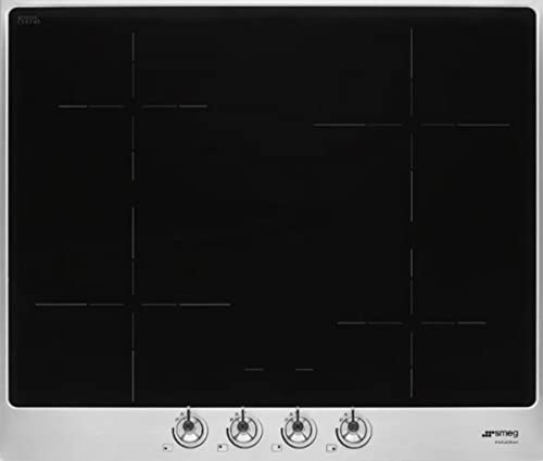 SMEG Induktionskochfeld CLASSICA - SI364FXM, Schwarz von Smeg