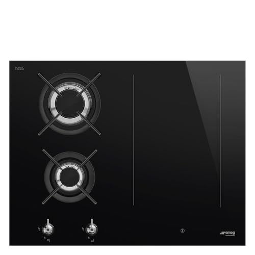 SMEG Kochfeld Gas/Induktion CLASSICA - PM3643D, Schwarz von Smeg