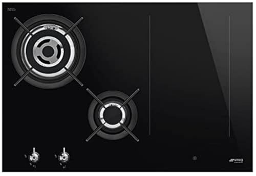 SMEG Kochfeld Gas/Induktion CLASSICA - PM3743D, Schwarz von Smeg