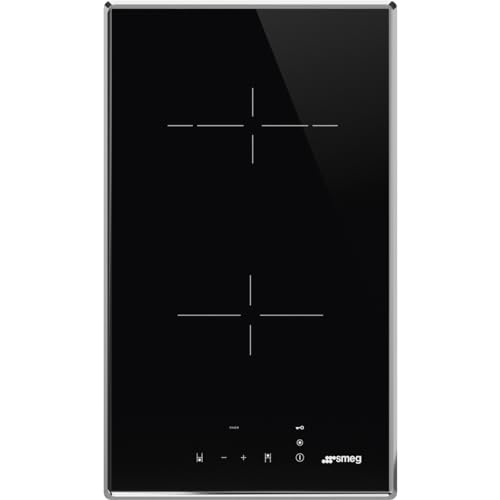 SMEG SE232TX1, UNIVERSAL-Glaskeramik-Kochfeld, Black glass (steel frame) von Smeg