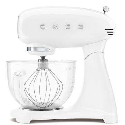 SMEG SMF13WHEU 50s Style Küchenmaschine Full-Color Weiß, Glasschüssel von Smeg