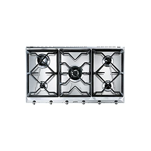SMEG SRV596GH5, UNIVERSAL-Gaskochfeld, Stainless steel von Smeg