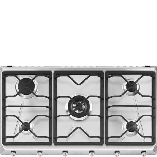 SMEG SRV596O, UNIVERSAL-Gaskochfeld, Stainless steel von Smeg