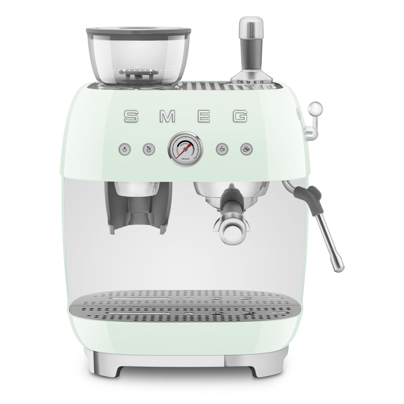 Smeg Espressomaschine EGF03PGEU mit integriertem Mahlwerk pastellgrün von Smeg