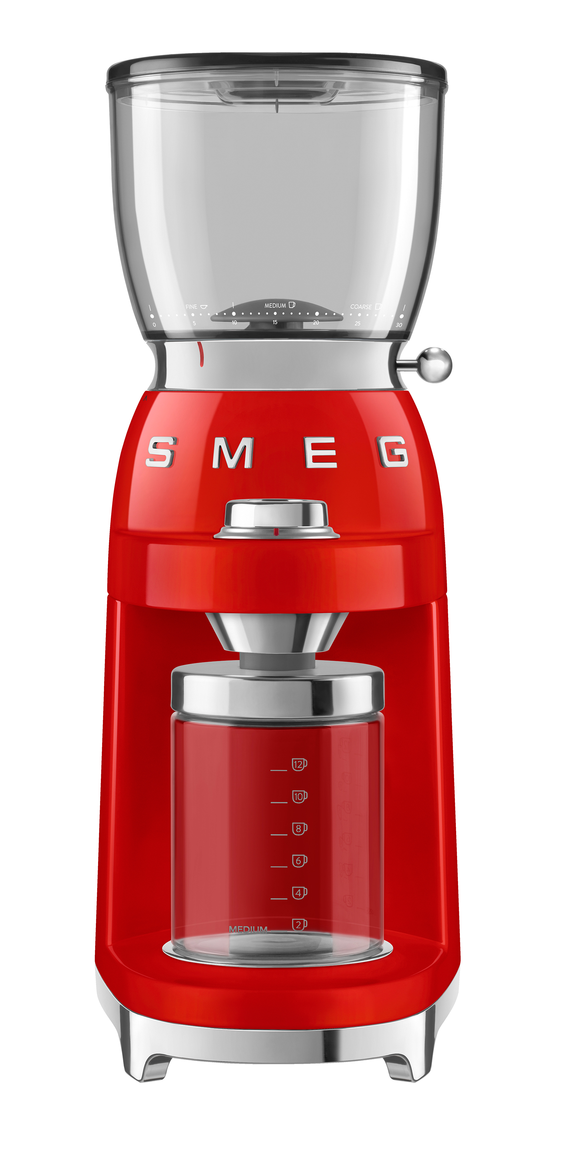 Smeg Kaffeemühle 50&#039;s etro Style CGF01RDEU Rot von Smeg