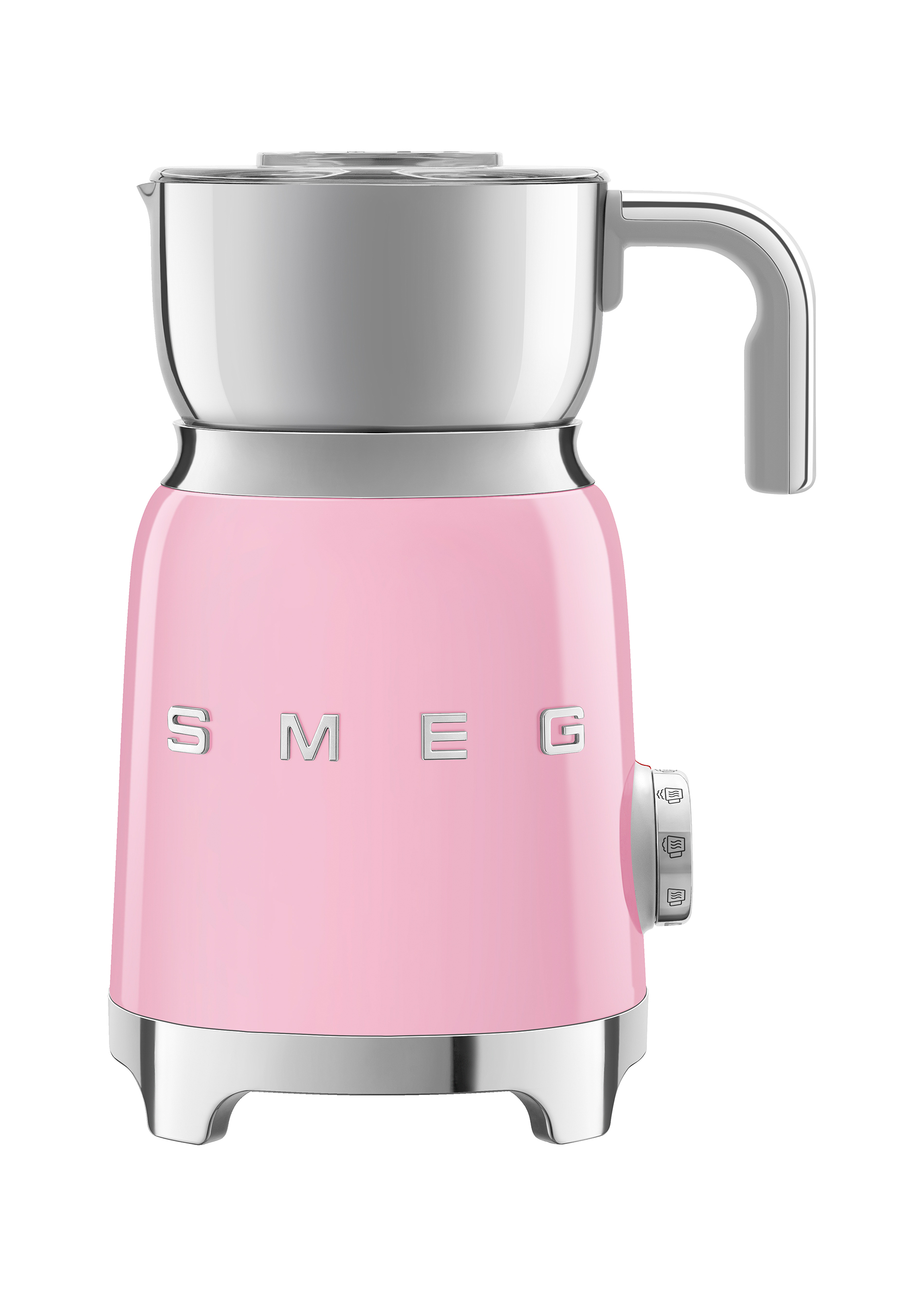 Smeg Milchaufschäumer 50&#039;s Retro Style MFF11PKEU Cadillac Pink von Smeg