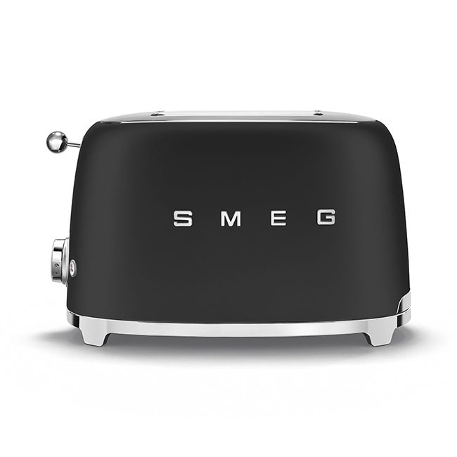Smeg Toaster 2-Schlitz 50&#039;s Retro Style TSF01BLMEU Schwarz matt von Smeg