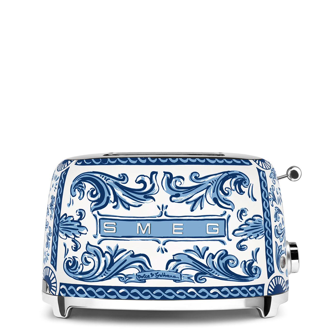 Smeg Toaster 2-Schlitz 50&#039;s Retro Style TSF01DGBEU Sonderedition Dolce & Gabbana Blu Mediterraneo von Smeg